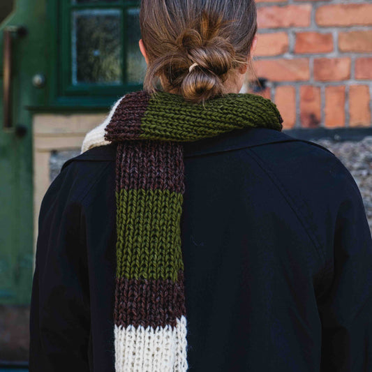 RTW - Stripy Scarf - Wool n Wonder