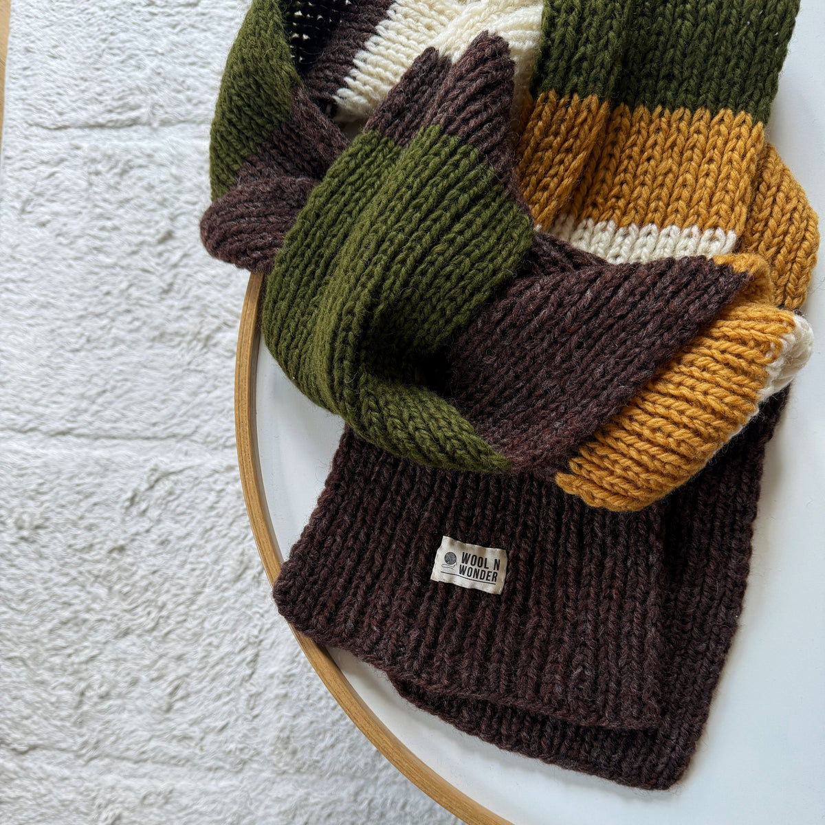 RTW - Stripy Scarf - Wool n Wonder