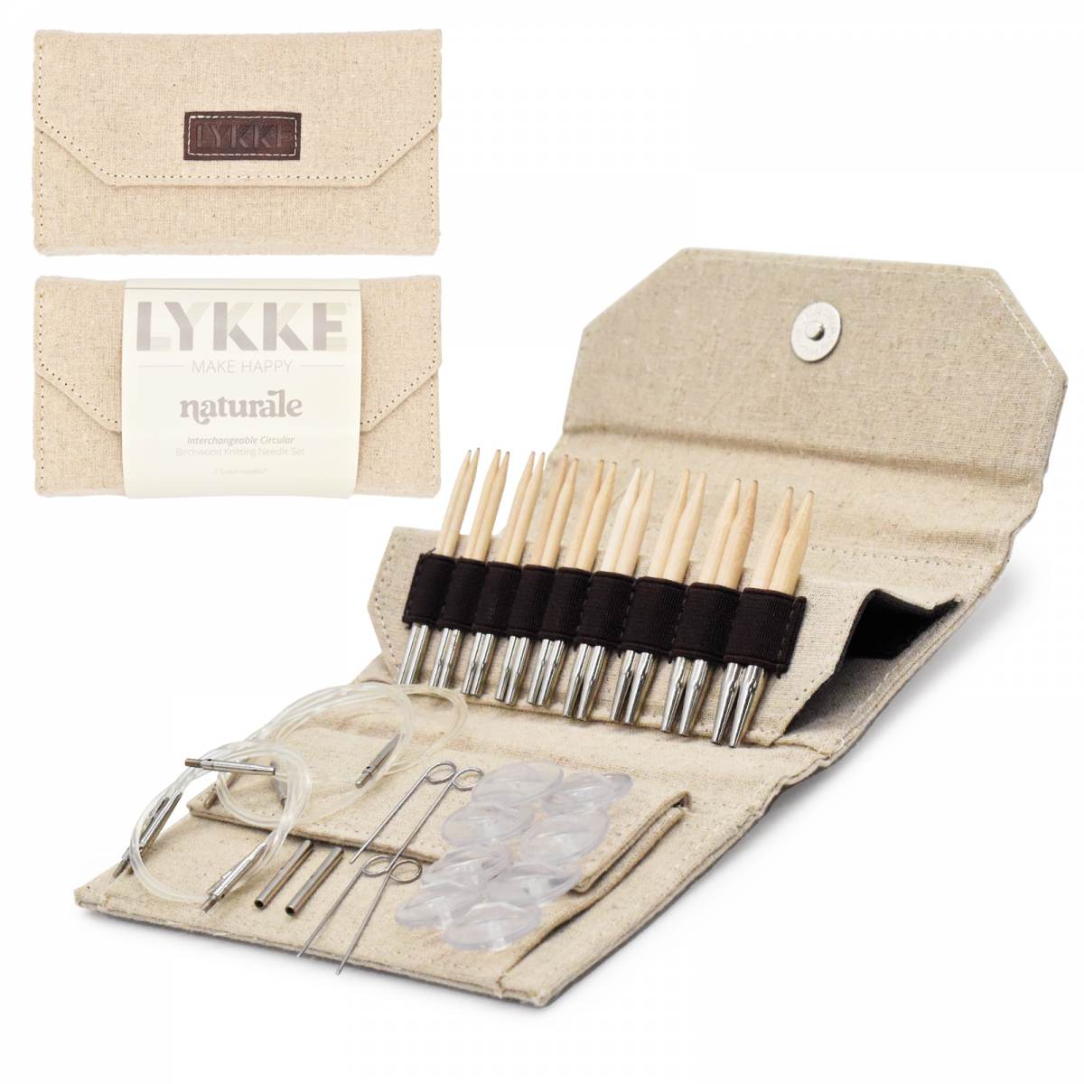 LYKKE Naturale stickset (9 cm) - Wool n Wonder