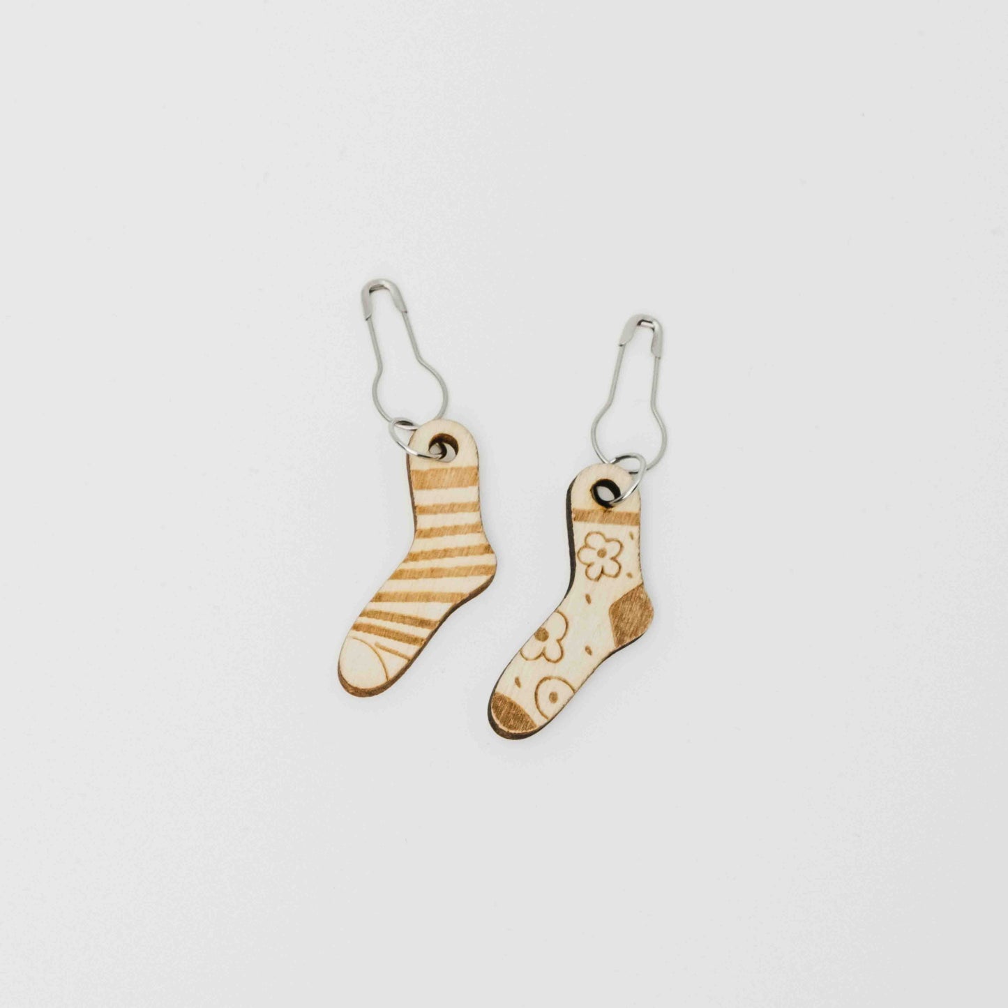 Sockmarkörer i trä - Wool n Wonder