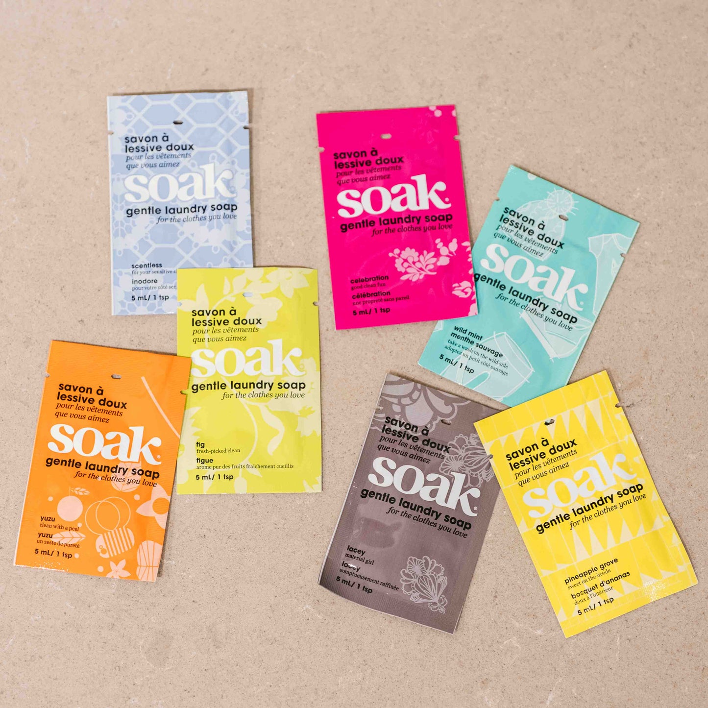 Minisoaks detergent bag