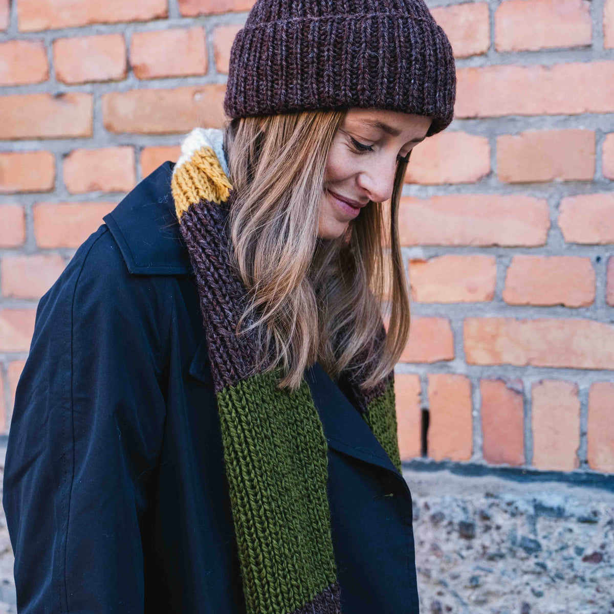 RTW - Stripy Scarf - Wool n Wonder