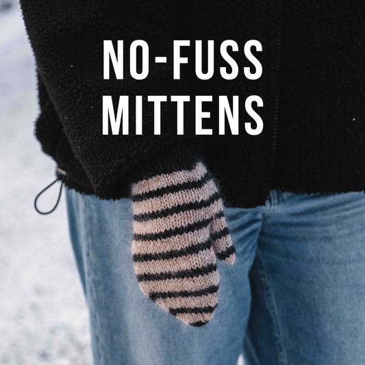 Stickmönster - No-Fuss Mittens - Wool n Wonder
