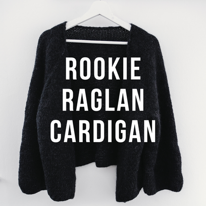 Stickmönster - Rookie Raglan Cardigan - Wool n Wonder