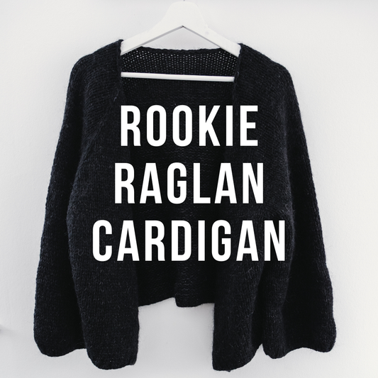 Stickmönster - Rookie Raglan Cardigan - Wool n Wonder