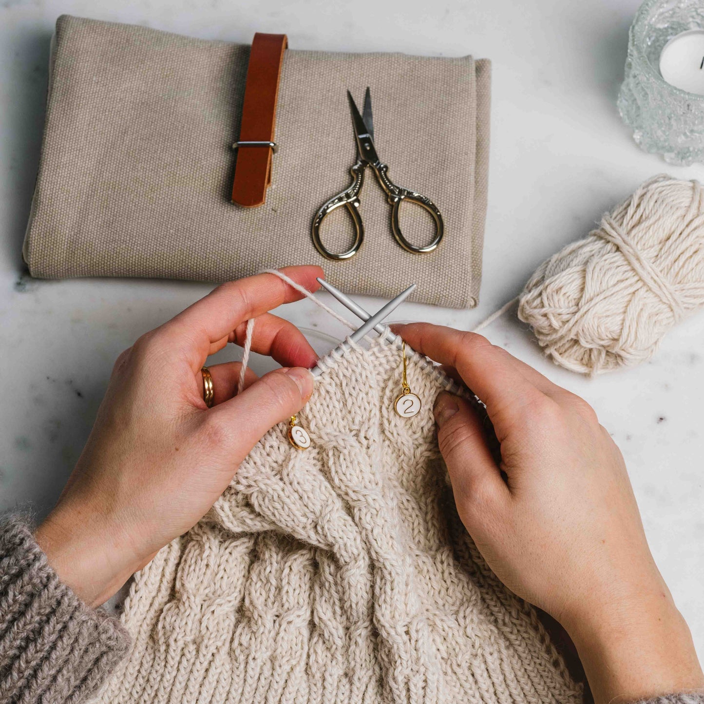 Knitting storage