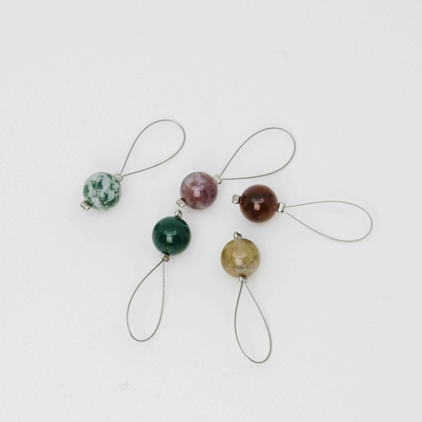 Stitch markers gemstone 5 pcs