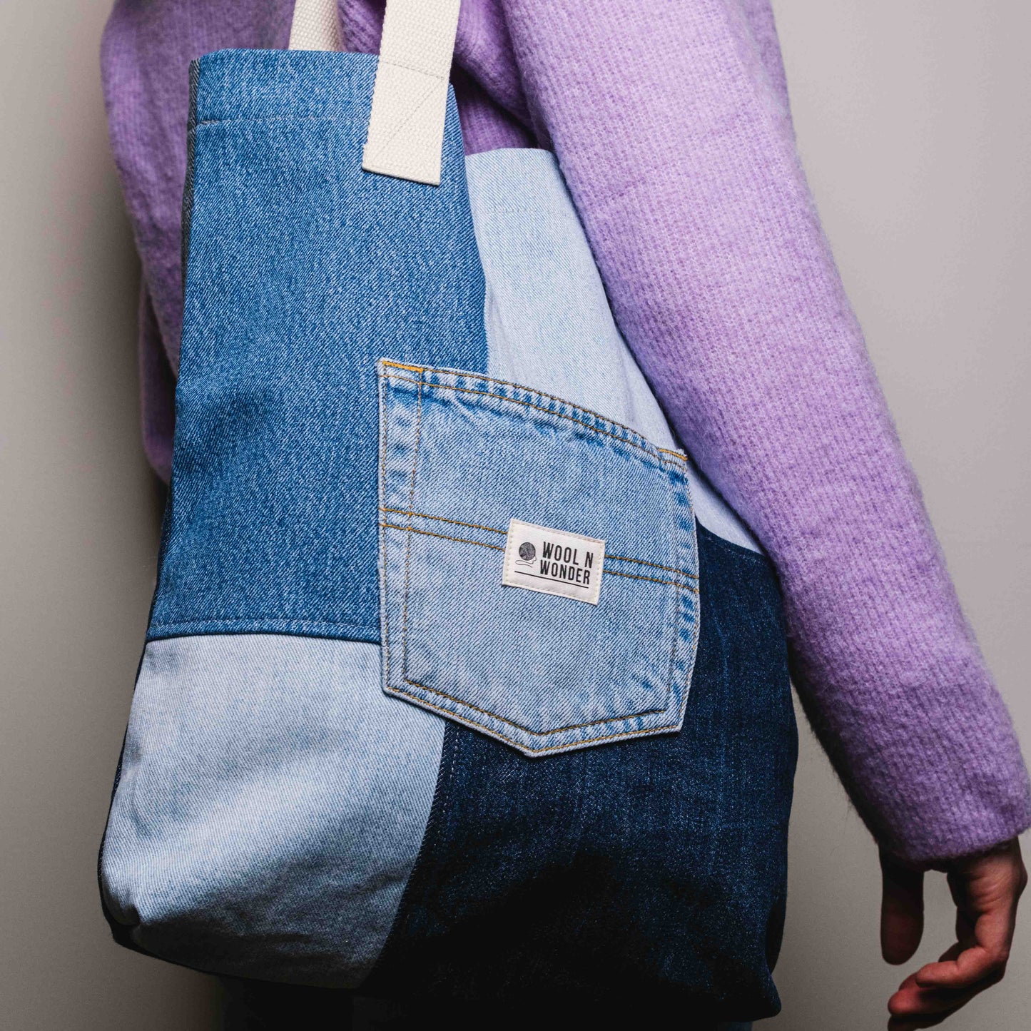 No waste denim bag